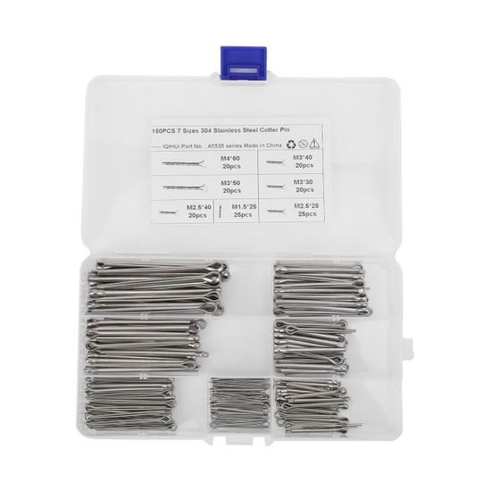 Hameçon,Rompin 50pcs pêche robuste anneau solide sans couture anneau fendu 304 acier inoxydable