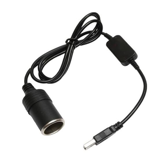 Convertisseur De Prise Allume-cigare De Voiture, Port USB 5V à 12V