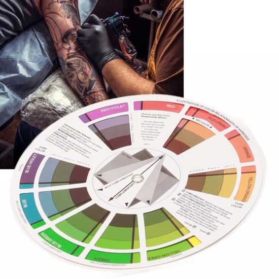 ESTINK de couleurs Tattoo Color Wheel, Color Wheel Color Mix Guide ...
