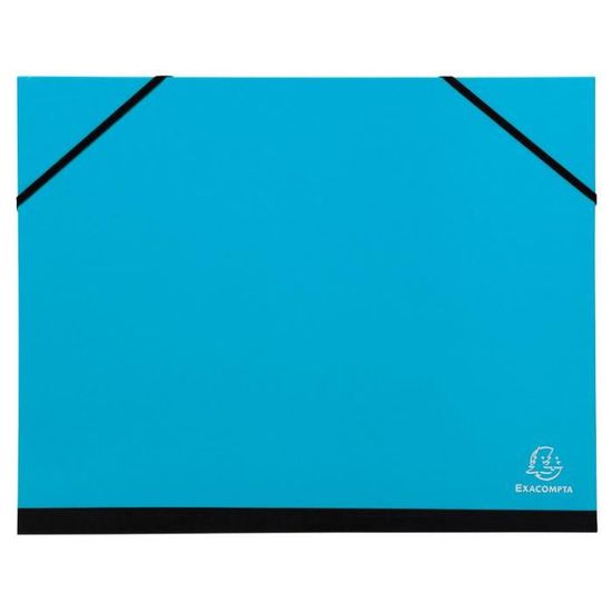 Chemises Carton à élastiques – Lot De 5 Couleurs – Format Folio 24,5x34 Cm – 600 G/m² – Organisation Bureau/école - 3