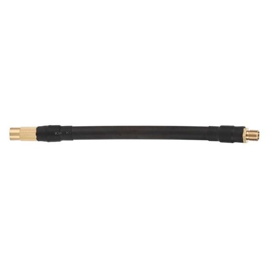 Lot De 2 Extensions De Tuyau Pour Gonfleur Pneu - Longueur 235 Mm, Caoutchouc - Pour Rallonge Flexible De Pompe à Air, Compresseur