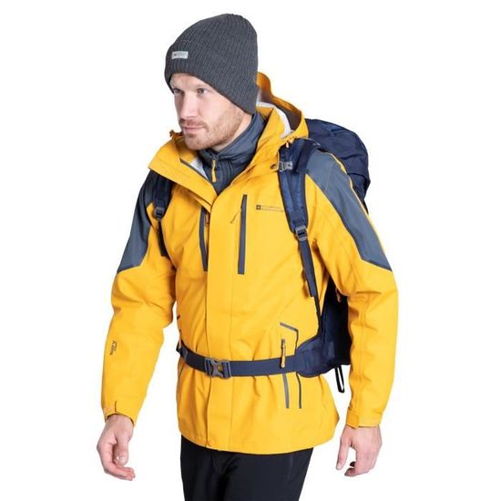 Veste 3 En 1 Homme Imperméable Et Respirante – Manteau D’hiver Avec Polaire Détachable – Idéal Voyage - 3