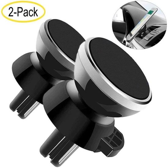 Porte-téléphone Voiture Magnétique 360° - Support Rotatif Puissant Pour IPhone, Samsung Et Tous Smartphones