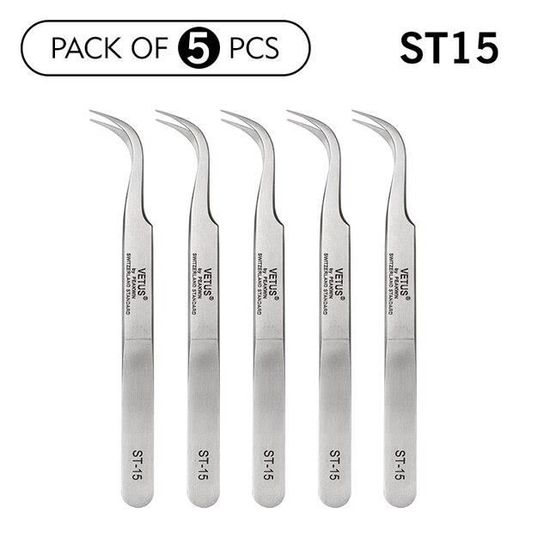Pince à Cils Professionnelle En Acier Inoxydable | Pour Extensions Et Maquillage | Neuf