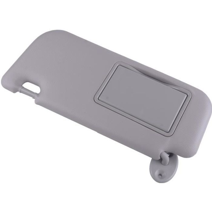 Pare-soleil gris côté conducteur gauche de voiture avec miroir de maquillage adapté pour Toyota Corolla 2014-2019