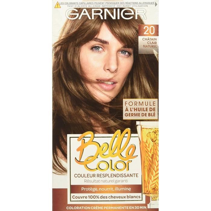 Garnier - Belle Color - Coloration permanente Châtain - 20 Châtain clair naturel