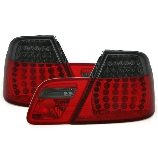2 FEUX ARRIERE LED BMW SERIE 3 E46 CABRIOLET PHASE 1 DE 1999 A 03/2003 ROUGE ET NOIR