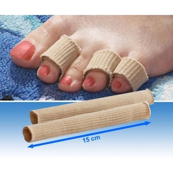 2 tubes protege-orteils 15cm