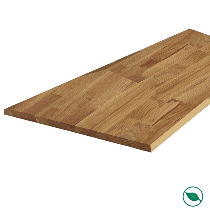 Plateau chêne massif huilé lamellé collé 1600x800X22 mm