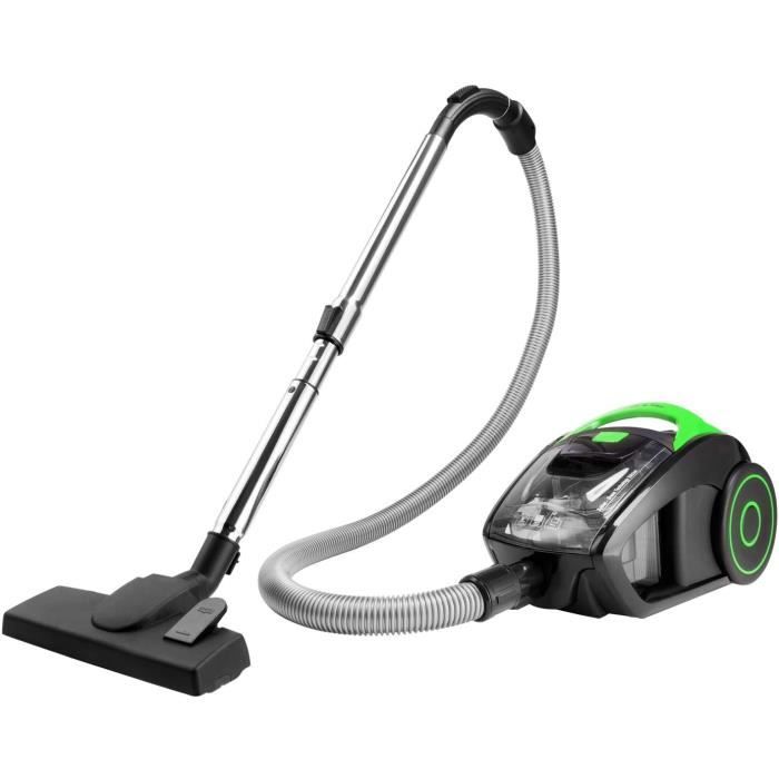 ASPIRATEUR TRAINEAU Aspirateur sans sac 900 Watt Vert - Brosse ronde sol à meuble Multi cyclone158