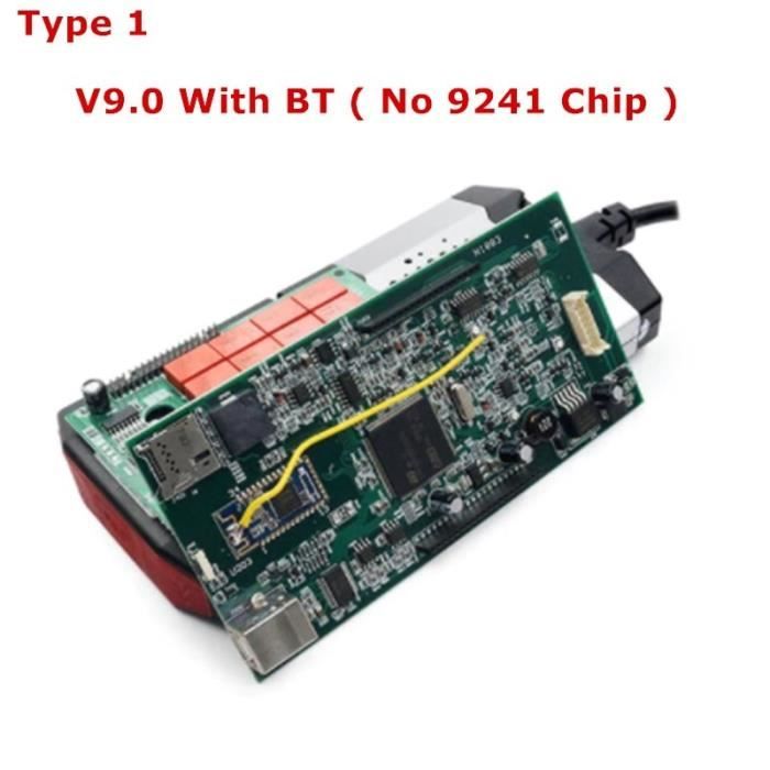 VCI 2021. R3 Multidiag PRO TCS – outil de Diagnostic de voiture et camion, Bluetooth vert, Double PCB V3.0, O Type 1 V9.0 BT