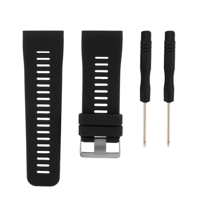 HURRISE bracelet de montre adapté pour Garmin Vivoactive HR Bracelet de montre en gel de silice pour bracelet de montre-bracelet de