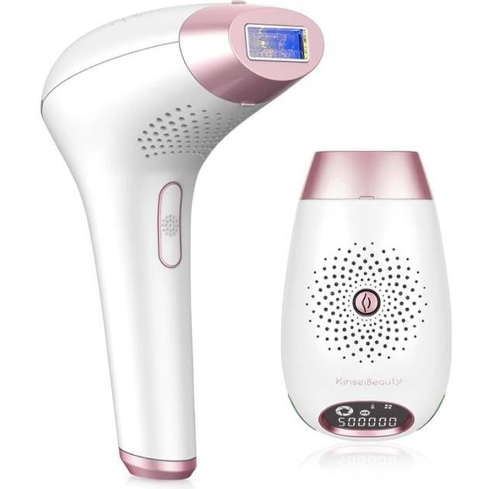épilateur lumière pulsée ipl épilation lumière pulsée definitive pour visage corps maillot aisselle 500 000 Flashes Rose