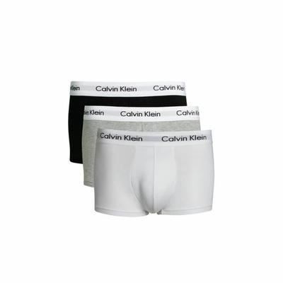 Calvin Klein LOW RISE TRUNKS Noir-Gris-Blanc