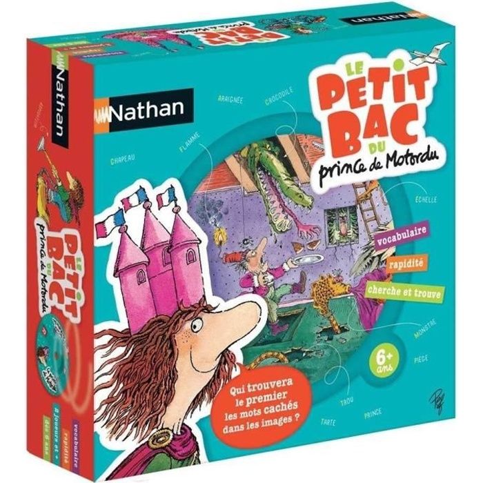 NATHAN - Le petit Bac du Prince de Motordu - Jeu de Société