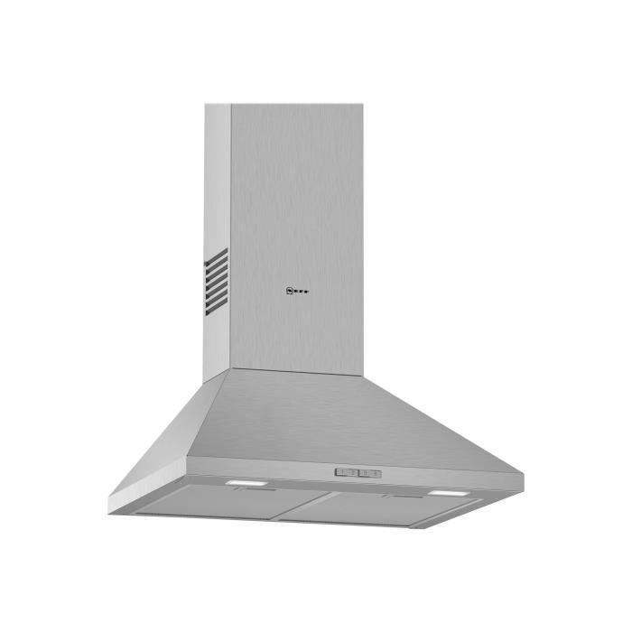 Neff D62PBC0N0 Hotte hotte décorative largeur : 60 cm profondeur : 50 cm extraction et recirculation (avec kit de recirculation…