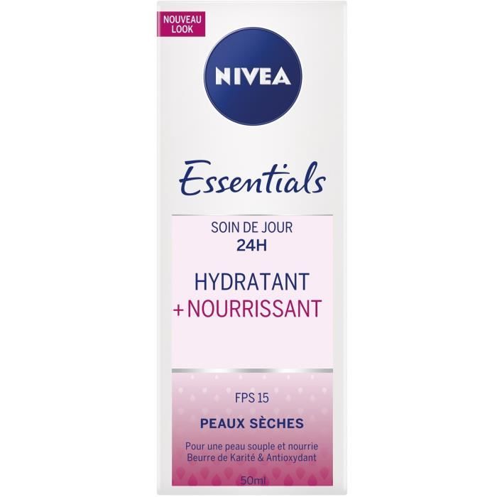 NIVEA Soin de jour nourrissant confort - Peaux sèches et sensibles - 50 ml
