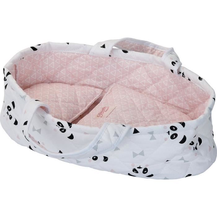 Petitcollin - Couffin en tissu panda 28 cm - VILAC