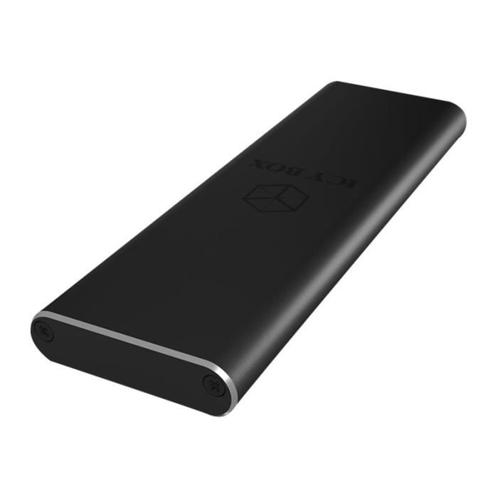 ICY BOX IB-183M2 Boitier externe avec indicateur de données, indicateur d'alimentation M.2 M.2 Card USB 3.0 noir