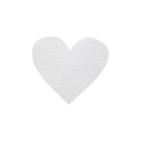 Confettis mariage coeur: Blanc (x100) REF/2973