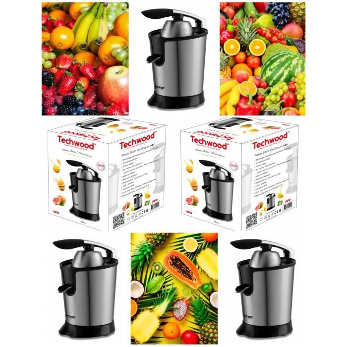 Presse-agrumes électrique INOX Bras articulé Design puissance 160W en acier inoxydable GRIS ACIER