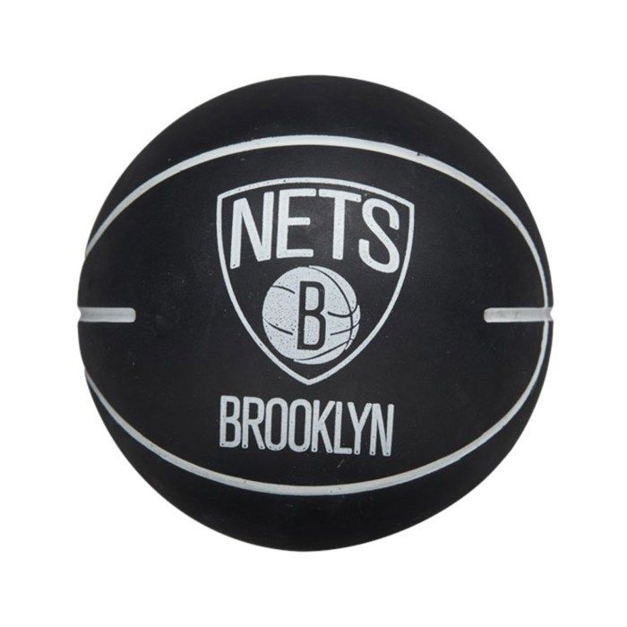 Ballon NBA Dribbler Brooklyn Nets - noir - Taille 3