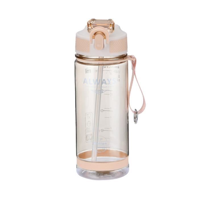 GOURDE,Orange-0.8L--Bouteille'eau Portable en plastique de 800ml, sport, pour boire, tasse à thé, Sport en plein air, fournitures de