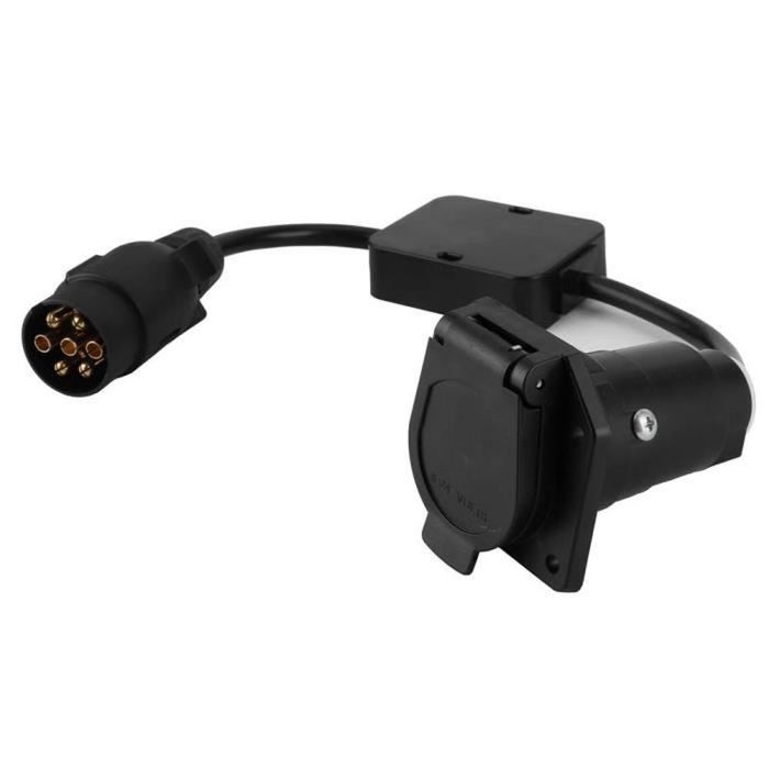 Adaptateur Secteur Caravane EU – Câble 230V Fiche 2 Broches Vers Prise 3 Broches 16A, Pour Branchement Maison Europe