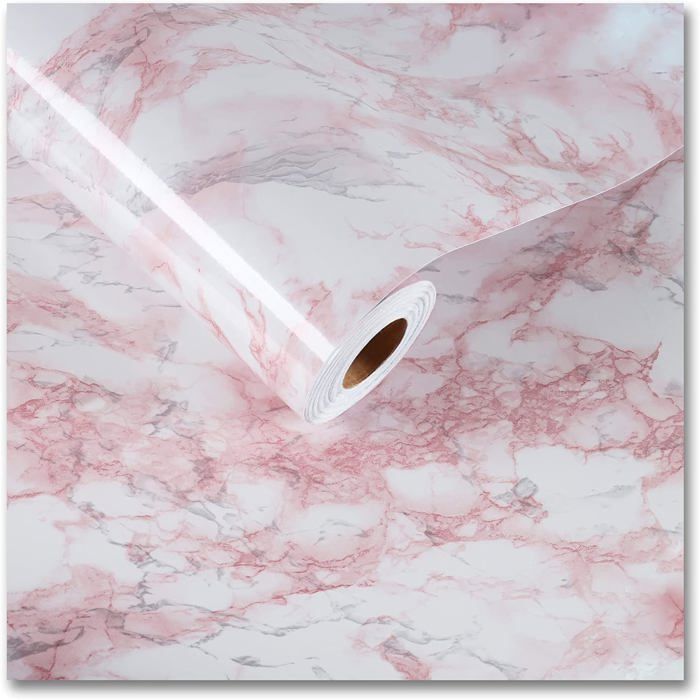 TOTIO 40CMx9M Papier Peint Autocollant En Béton Gris Clair Papier Contact De Style Industriel