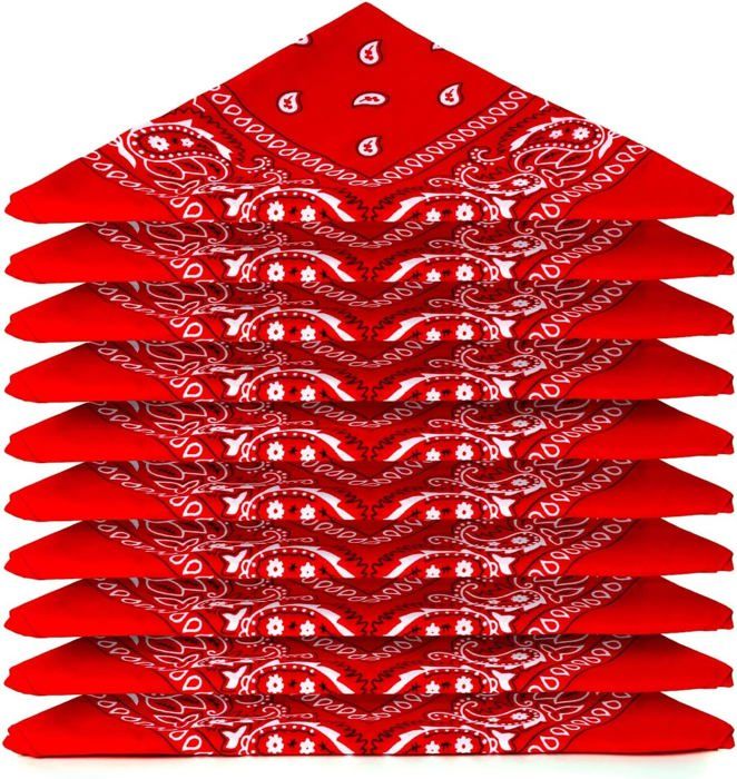 Écharpe Bandana Cachemire Pour Femme - Rouge
