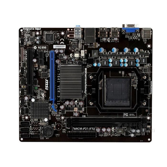 Carte mère MSI 760GM-P21(FX) AMD 760G Socket AM3+ 2xDDR3 SDRAM 16 Go Micro ATX - Msi