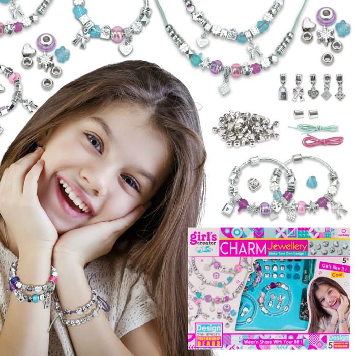 Bracelet Enfant Fille Perles Multicolores Avec Charm Sirène - Bijou Tendance Pour Anniversaire, Cadeau - 8