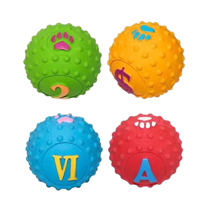 Comparer les prix de Balles en latex pour chien - Non spécifié - Lot de 4 - Jouet interactif - Doux - 5 cm