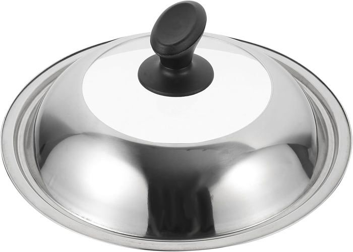 Lot De 4 Boutons De Couvercle De Casserole En Acier Inoxydable Et Bois - Neuf