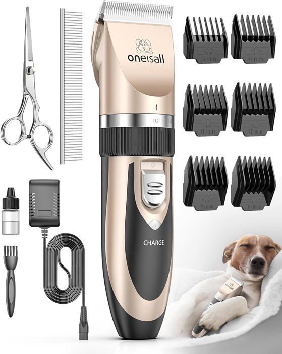 Tondeuse Chien Professionnelle Poil Long Epais Tondeuse pour Chats et Animaux Silencieux pour petits grands chiens chats (Lor)