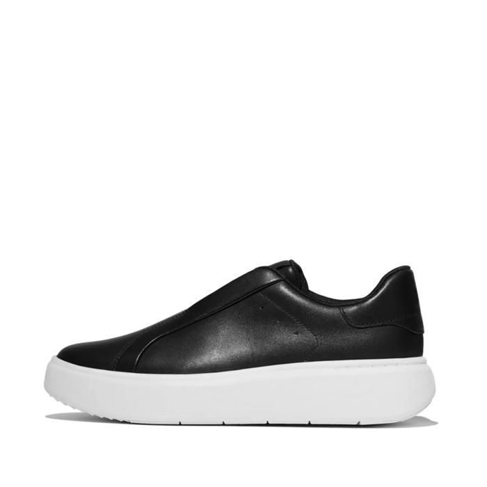 Baskets sans lacets cuir femme FitFlop Rtg - black Baskets sans lacets cuir femme FitFlop Rtg - black