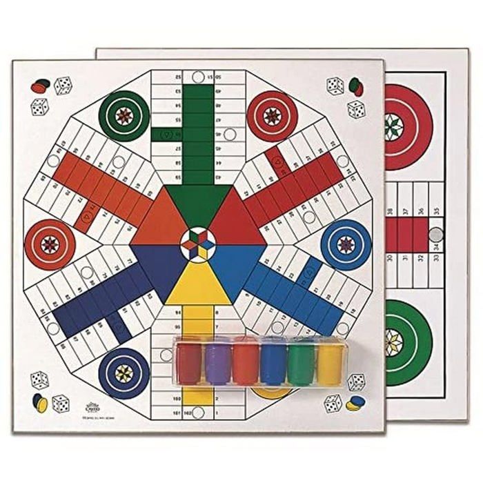 Jeu de Plateau Parcheesi - Cayro - Bois - 4 et 6 Joueurs - Durable - Facile à Transporter