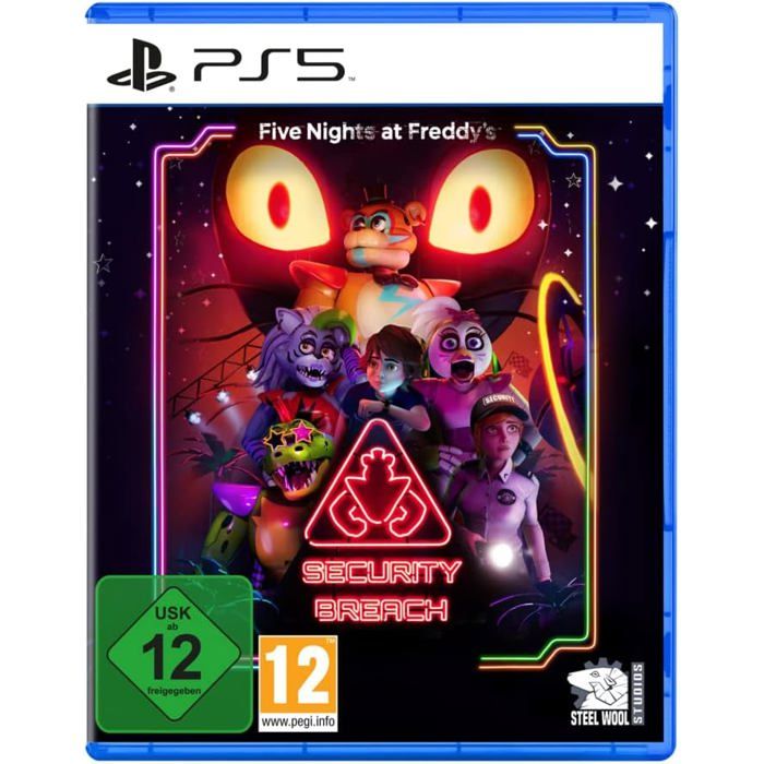 Jeu PS5 Five Nights at Freddys Security Breach Horreur familiale