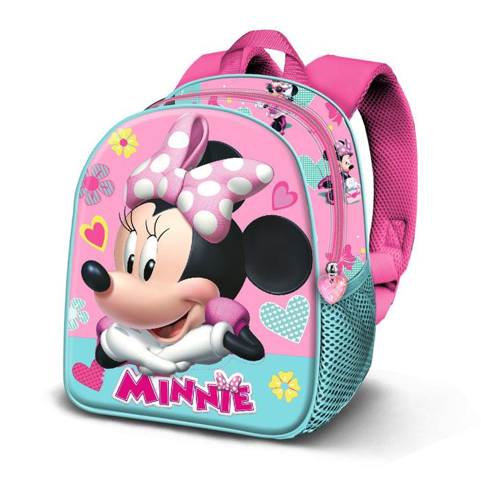 Sac à Dos 3D Elite - Disney Minnie Mouse Charm - Rose - Taille Unique