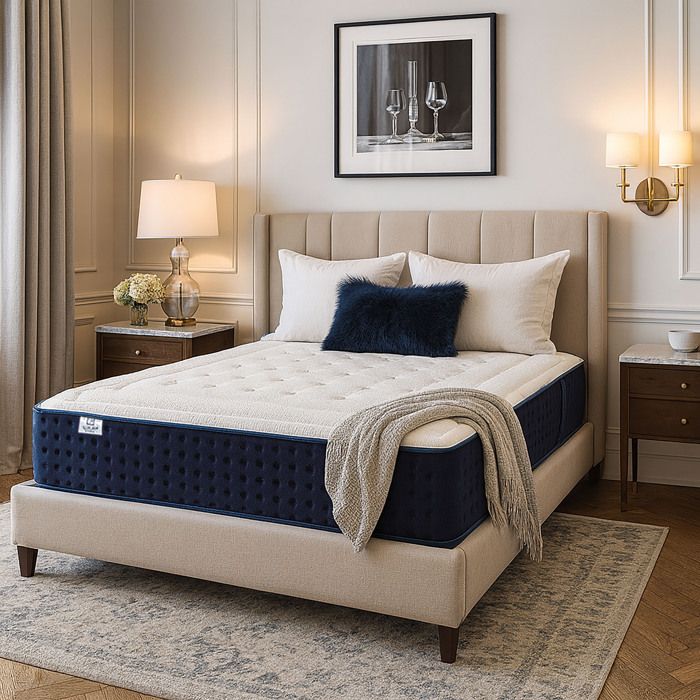 Matelas 160x200 cm Nuage 22cm mi-ferme mousse haute densité indépendance du couchage face été/hiver
