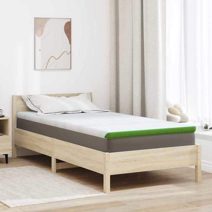 Surmatelas - FAFEISY - 4106147 - 100 x 200 cm - Tissu jacquard polyester - Mousse polyester