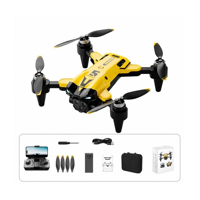 Drone Pliable M5 8K – 3 Caméras Évitement dObstacles Maintien dAltitude – Quadricoptère RC Wi-Fi