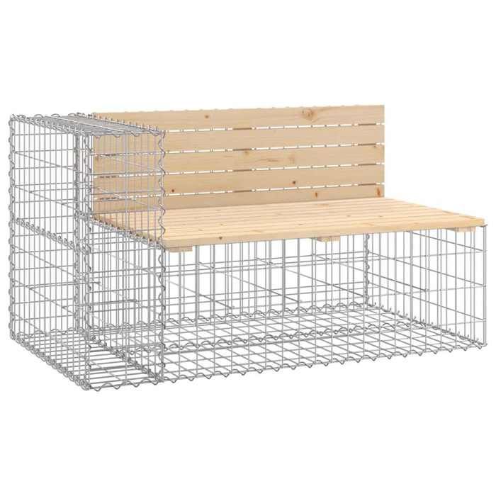 Banc/Canapé de jardin - vidaxl - Siège classique - design gabion - 122x71x655 cm bois massif de pin B681
