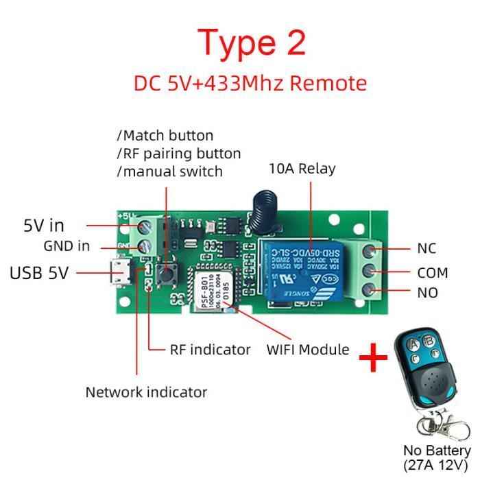 Interrupteur - Commutateur de télécommande sans fil Module récepteur de  relais de commutateur de télécommande sans fil AC 220 HB066 - Cdiscount  Bricolage