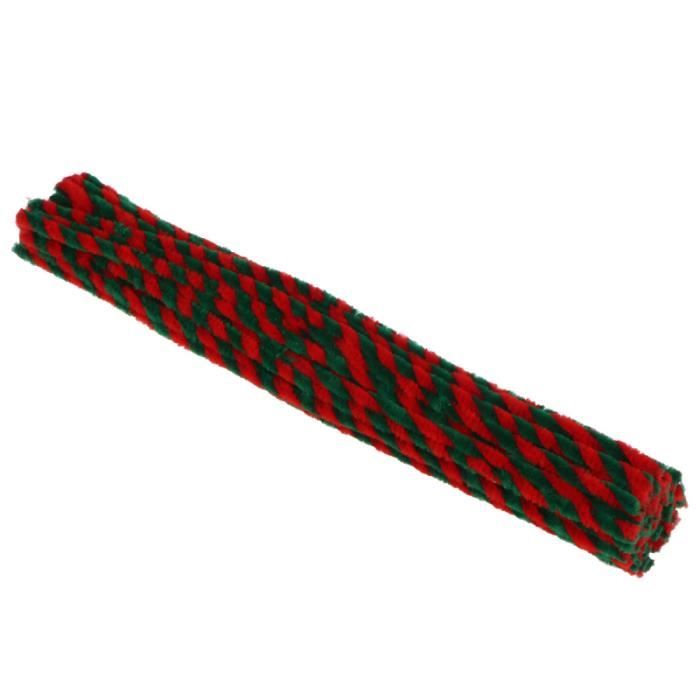 10 chenilles cure-pipes 30cm x 8mm mix couleurs - Un grand marché