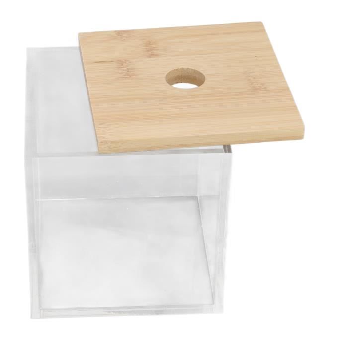Boîte De Rangement Acrylique Transparente – Pour Capsules De Café, Maquillage, Petits Objets (13x13x13 Cm)