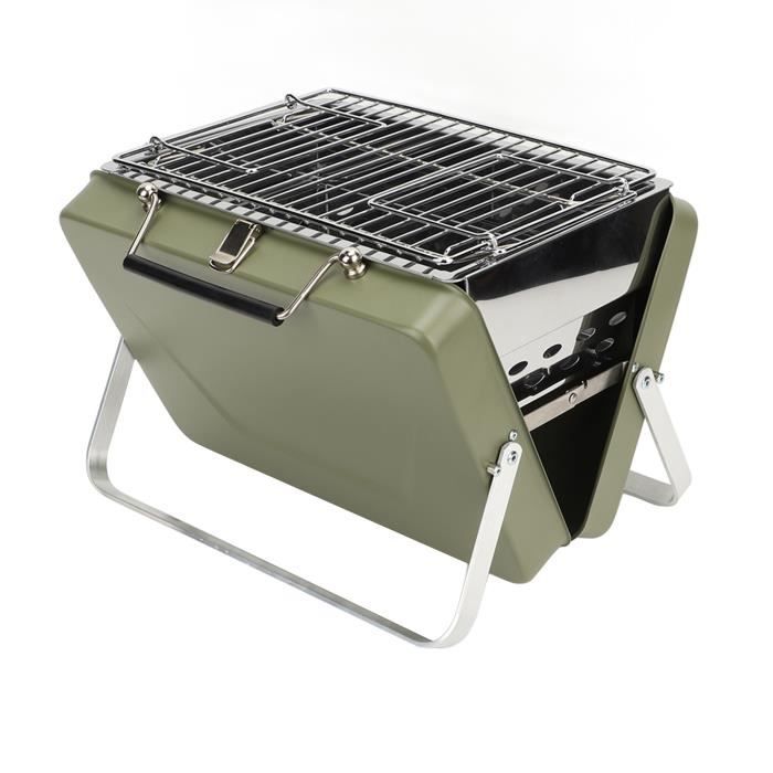 Poêle à barbecue pliable en acier inoxydable pour barbecue