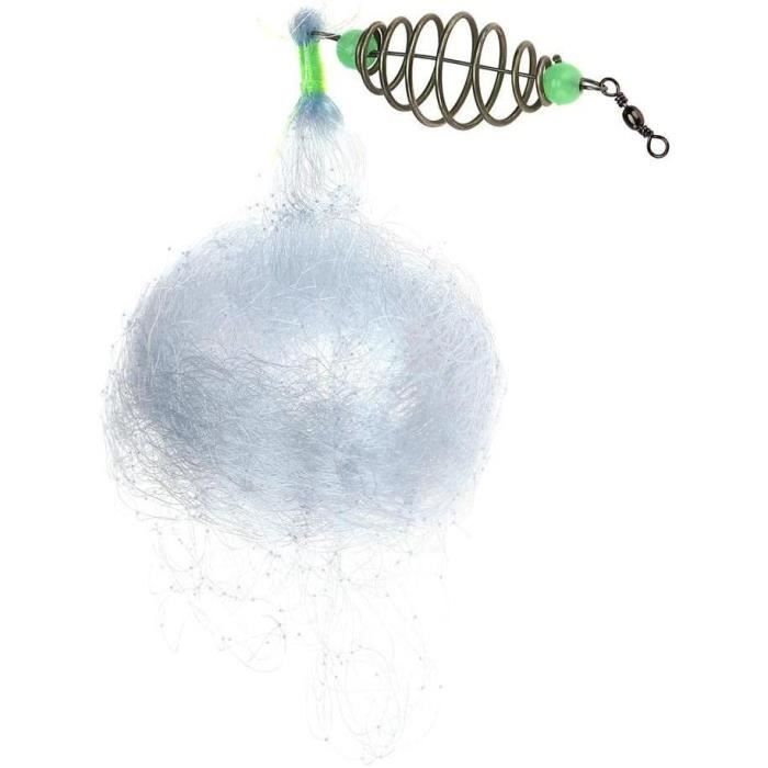 Lot De 4 Filets De Pêche à Ressort Cuivre – Mailles 7 à 12 #, Avec Perles Lumineuses Pour Pêche De Nuit