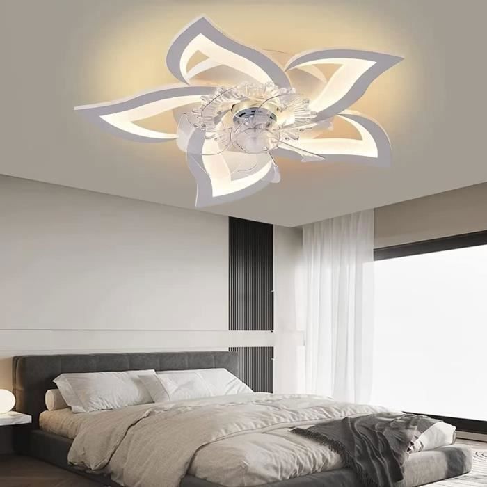 Ventilateur De Plafond Avec éclairage Plafonnier Led Avec Télécommande De Ventilateur Et Application Silencieuse Plafonnier [697] - Nicefeel