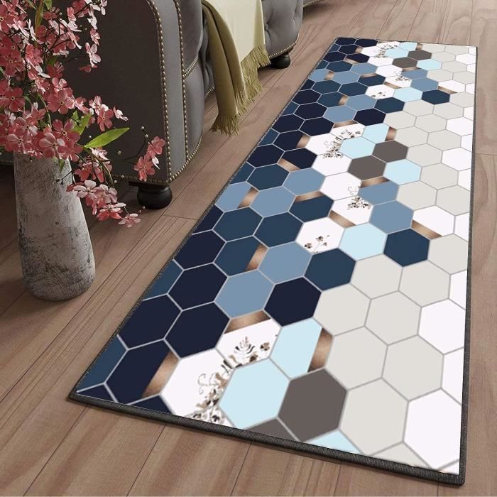 Tapis de porte d'entrée géométrique Tapis absorbant antidérapant pour tapis  de bain de couloir tapis de couloir de cuisine tapis de bienvenue tapis  pour tapis de sol